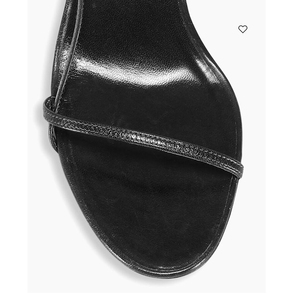 The Row Leather Strappy Heeled Bare Sandals Black Size 36 $890 - Picture 4 of 10